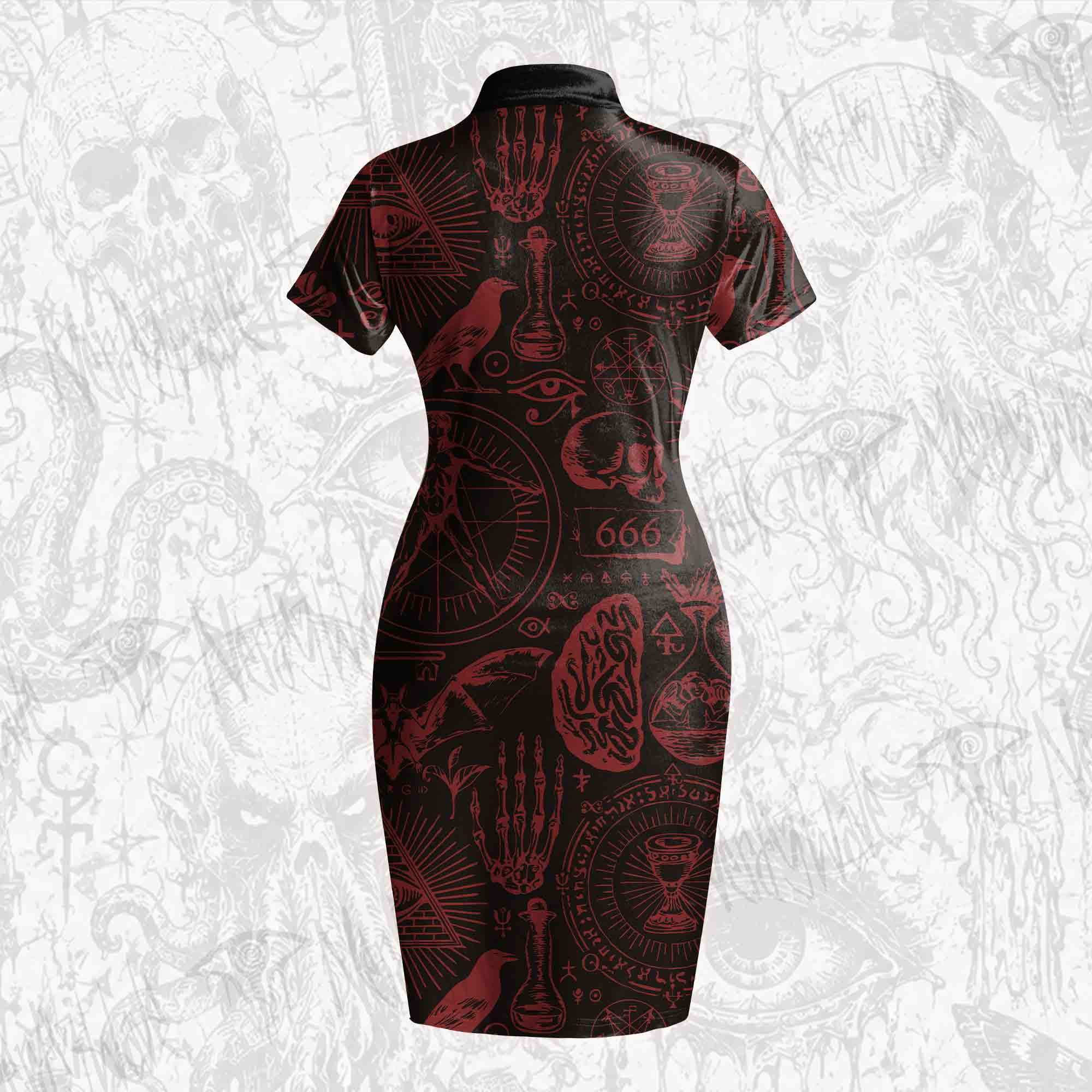 Occultism Velvet Mini Dress