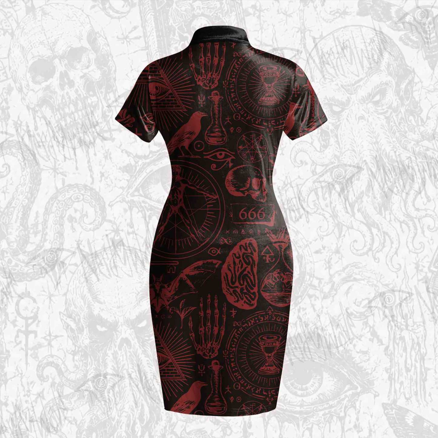 Occultism Velvet Mini Dress