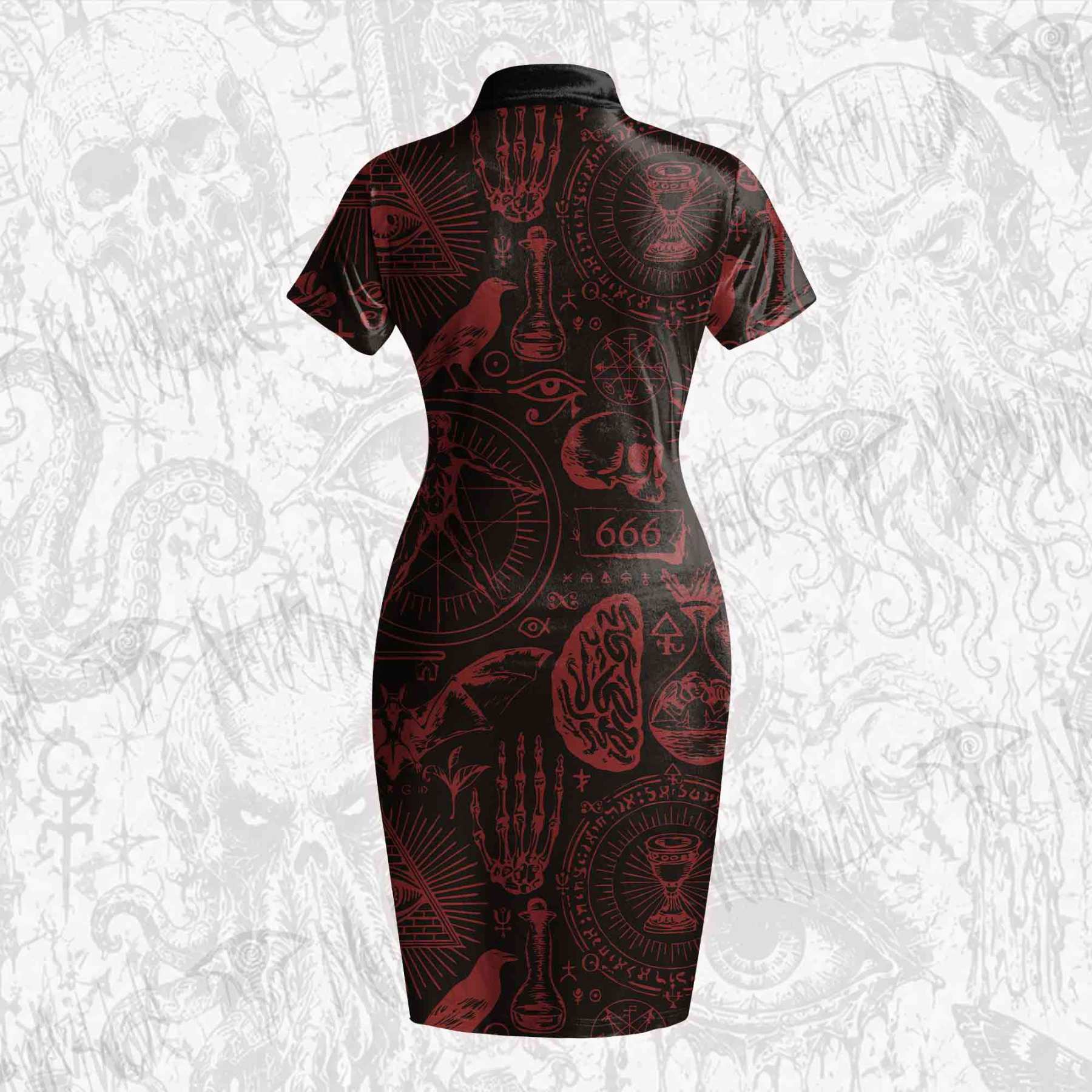 Occultism Velvet Mini Dress