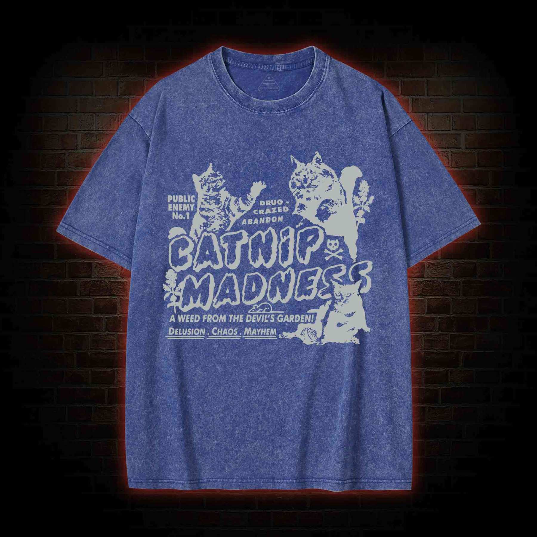 Catnip Madness Washed T-shirt