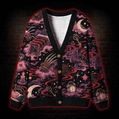 Nightmare Dream Slasher Cardigan Sweater