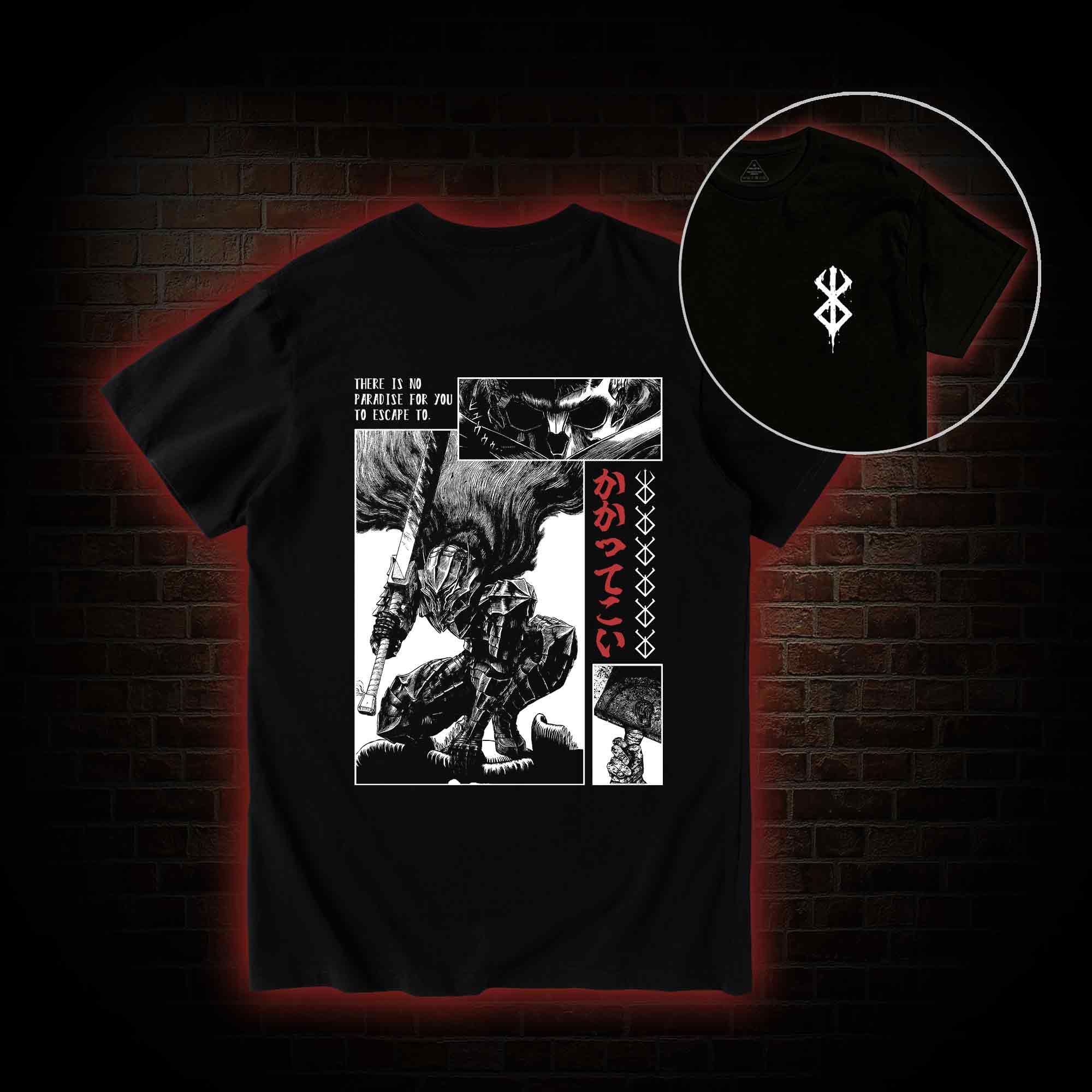Berserk Guts Back Print T-Shirt