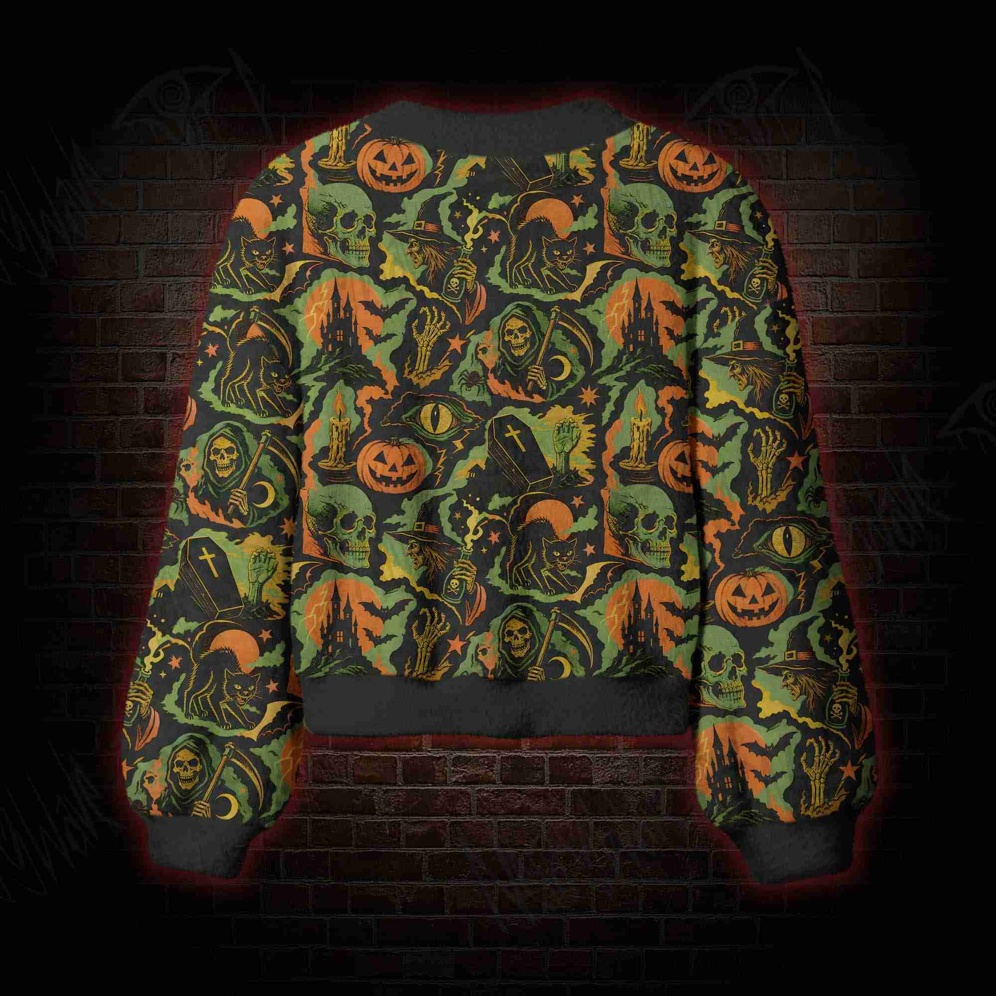 Vintage Halloween Coven Women's Cardigan Sweater