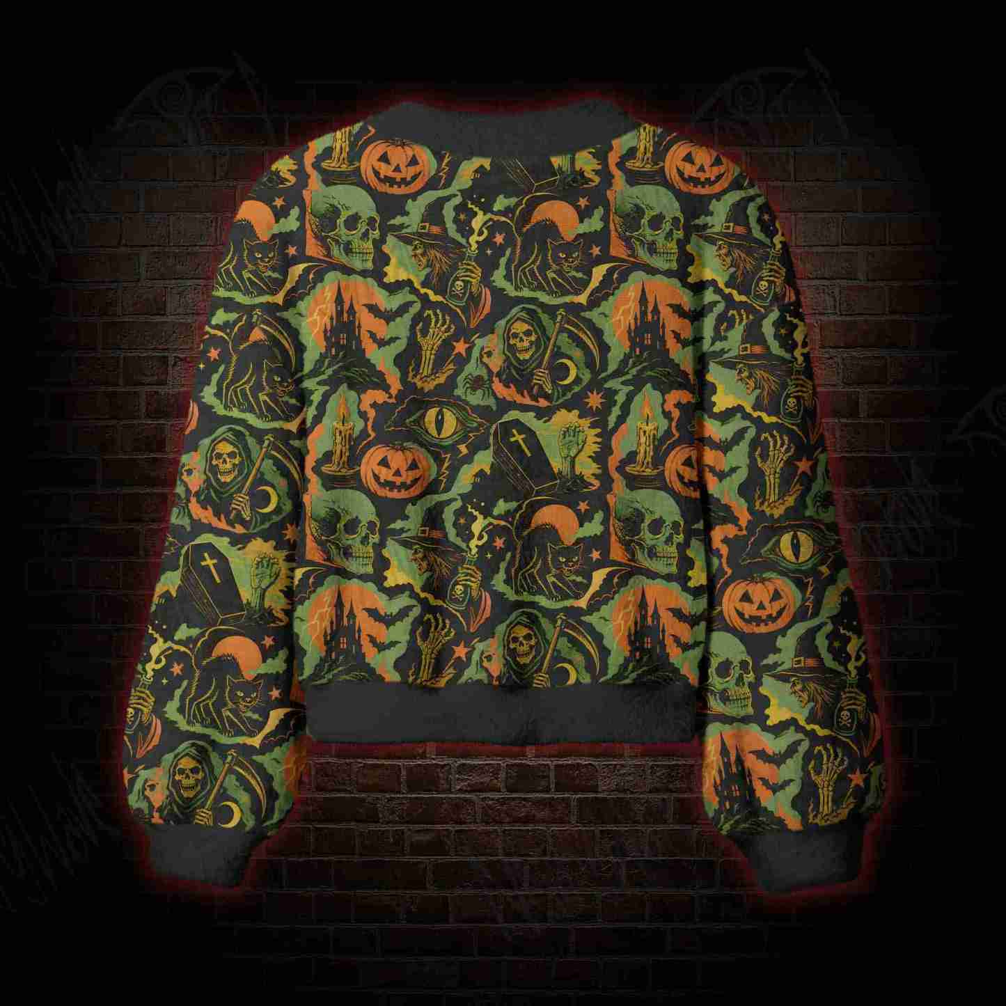 Vintage Halloween Coven Women's Cardigan Sweater