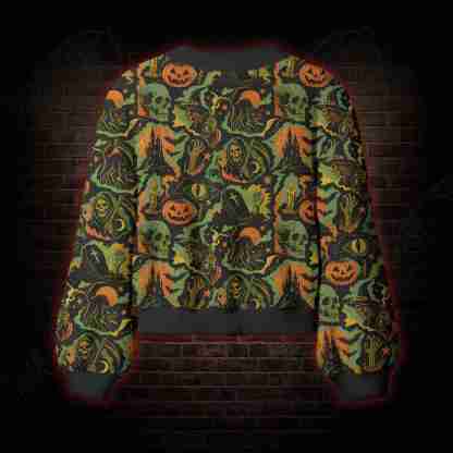 Vintage Halloween Coven Women's Cardigan Sweater