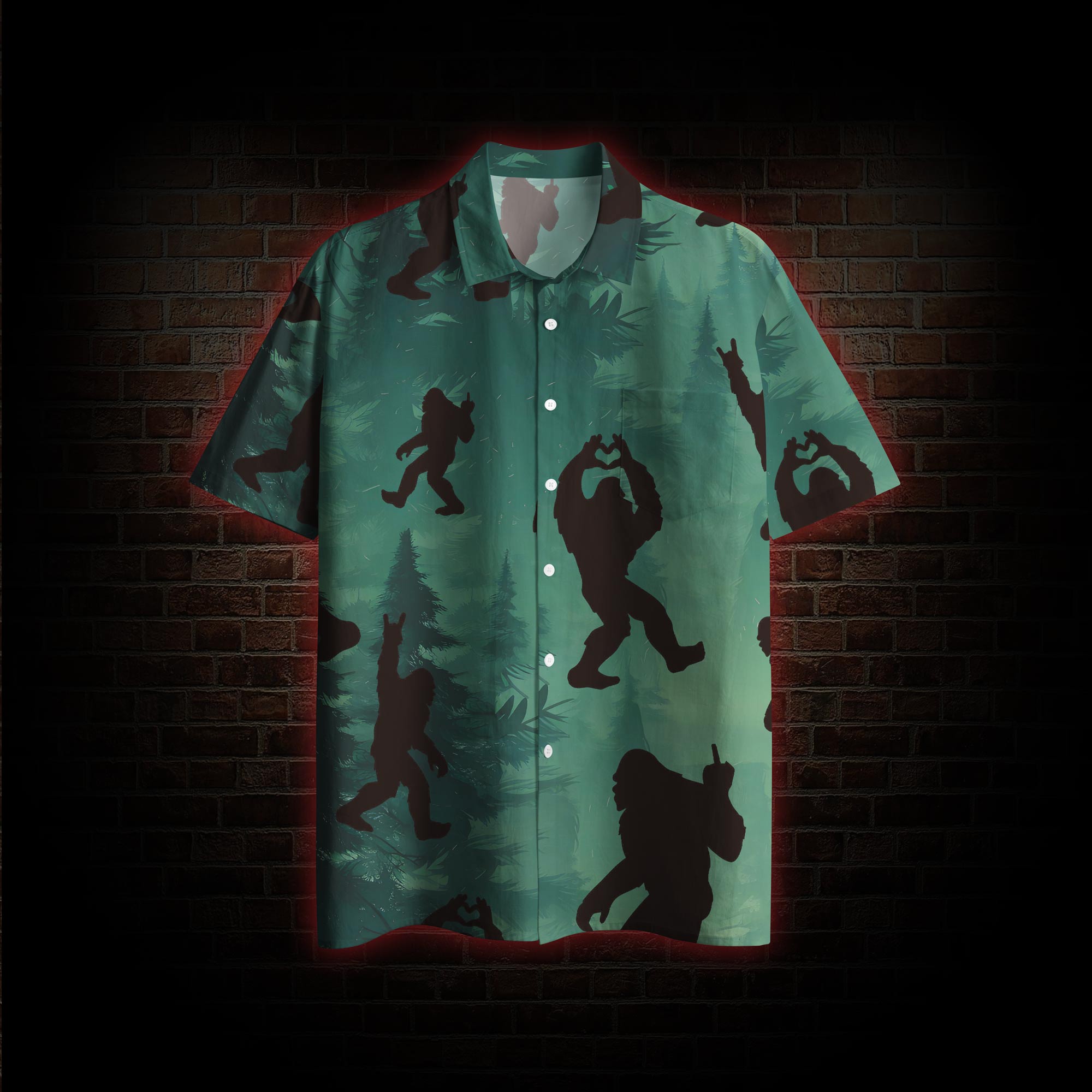 Bigfoot Hawaiian Shirt