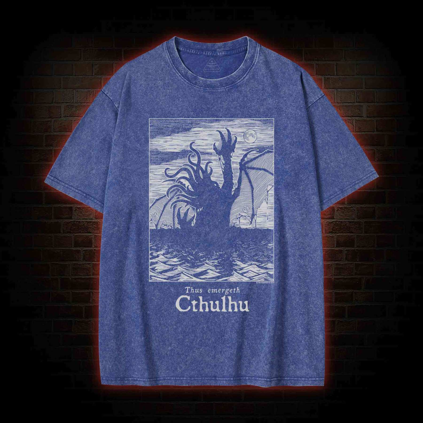 Thus Emergeth Cthulhu Washed T-Shirt