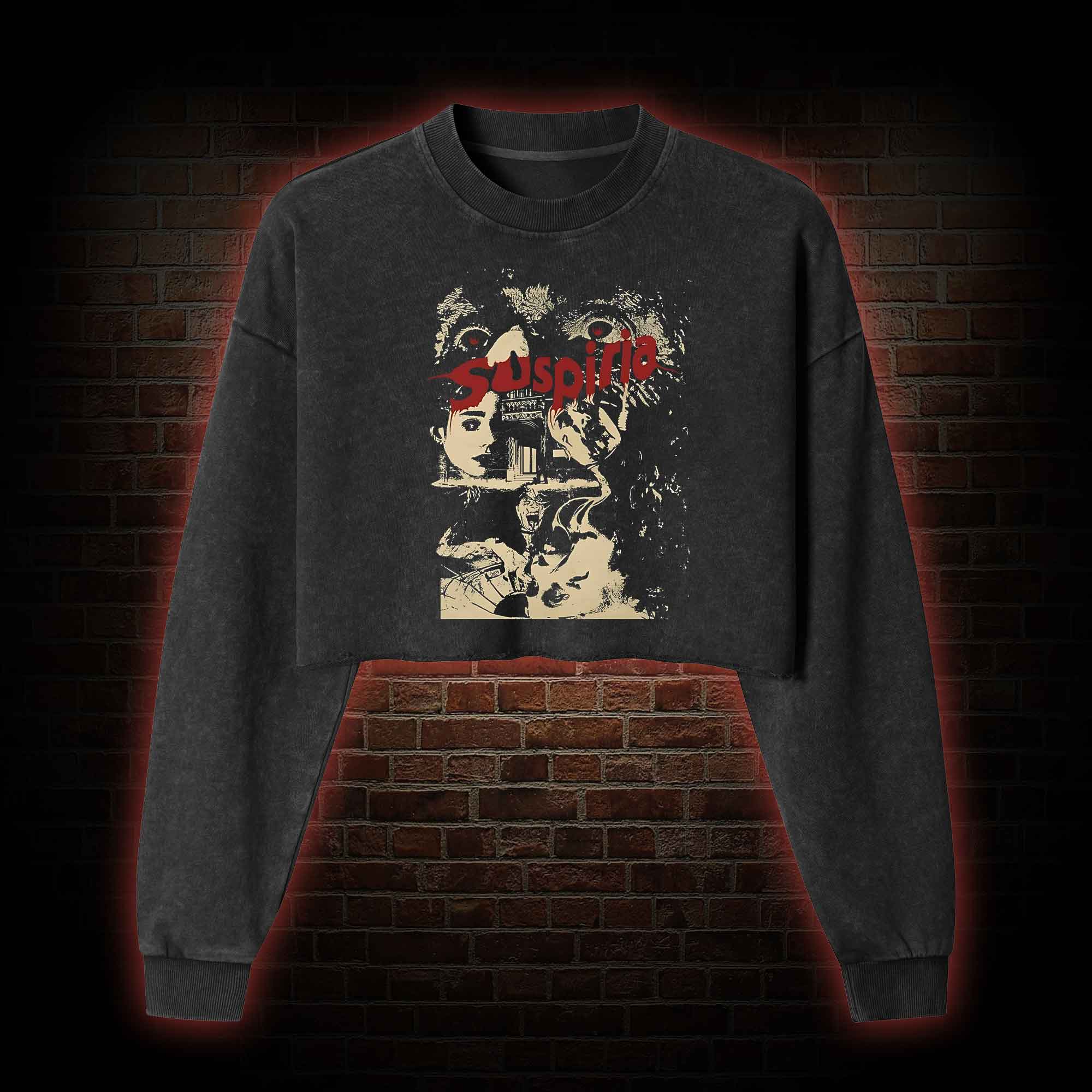 A Coven is a Group of  Washed Cropped Sweatshirts