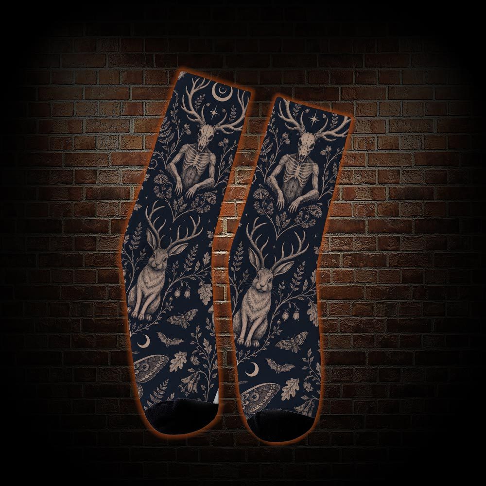 Cryptids in The Jungle Socks