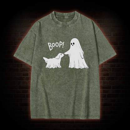 Boop Ghost Dog Washed T-shirt