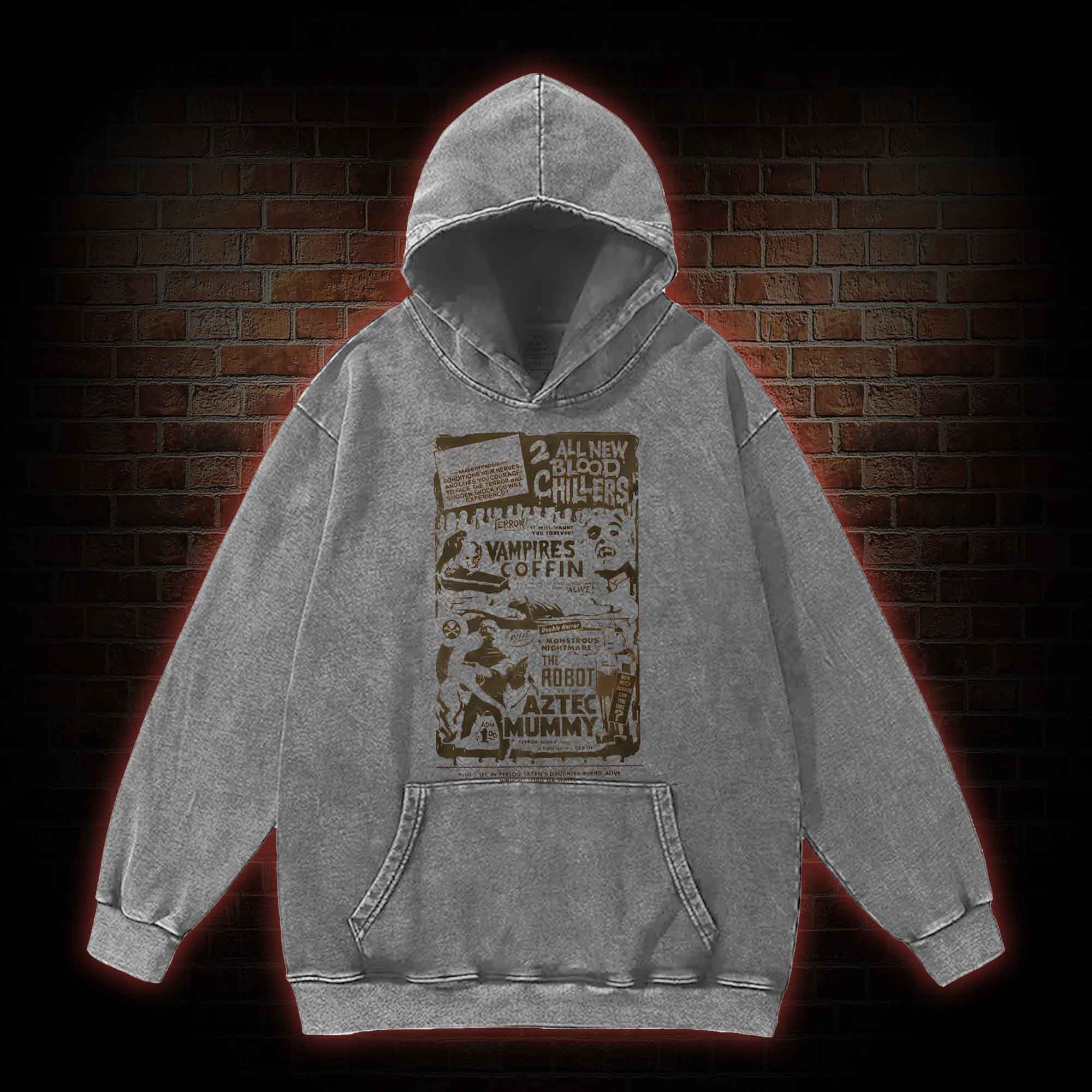  Aztec Mummy Washed Hoodie