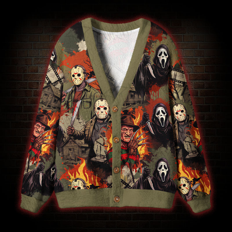 Campfire Slashers Cardigan Sweater