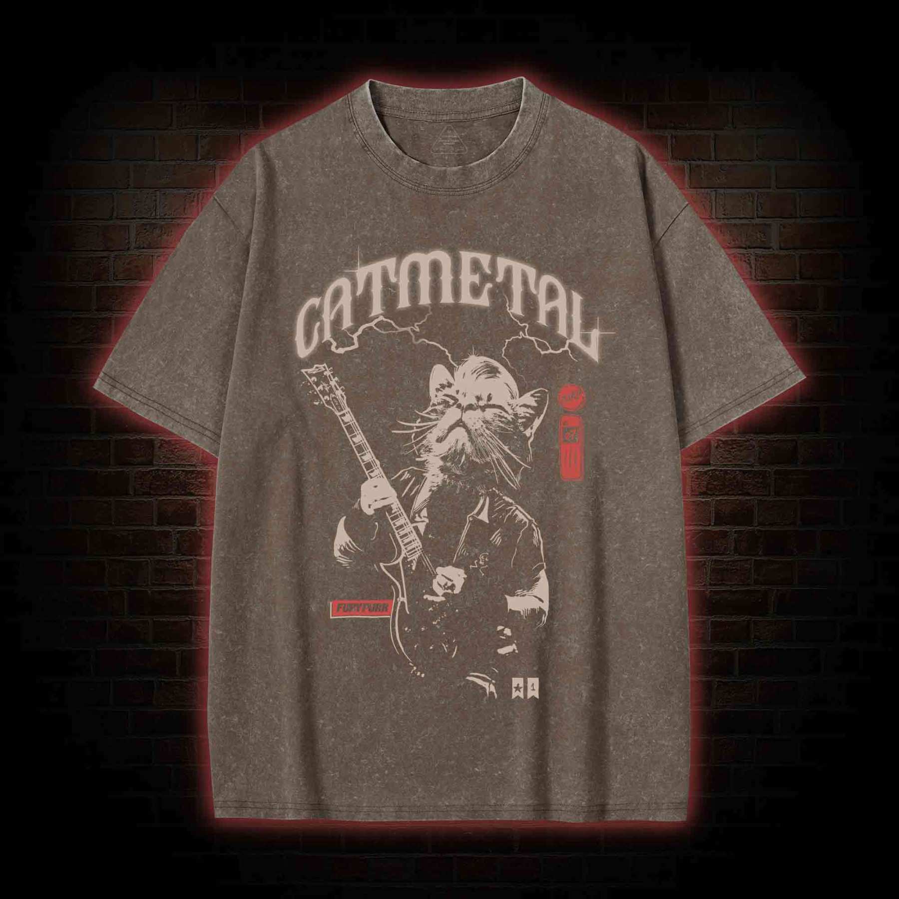 Catmetal Washed T-shirt