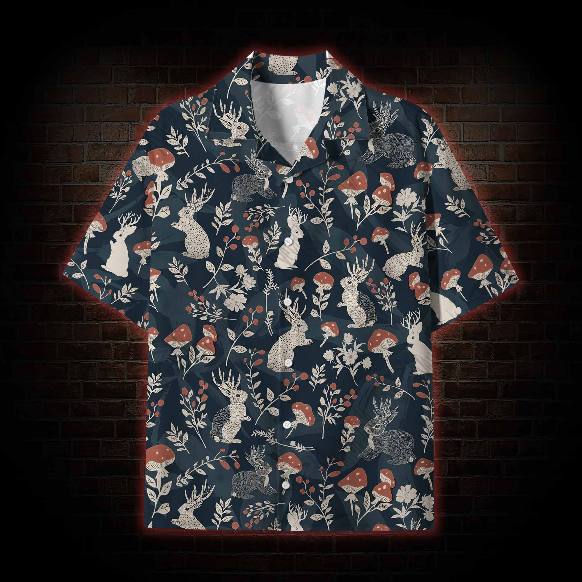 Jackalope Lightweight Hawaiian Shirt