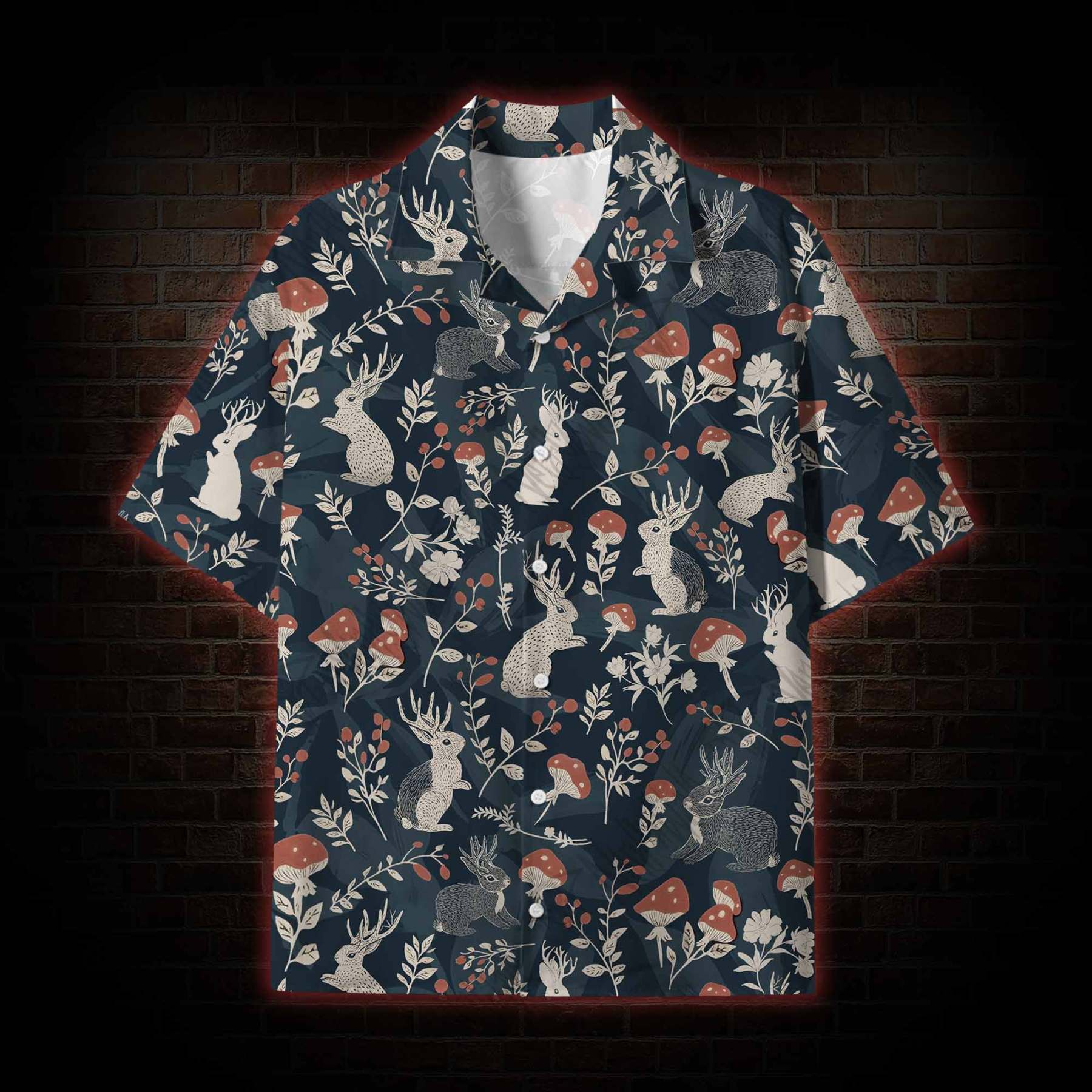 Jackalope Lightweight Hawaiian Shirt