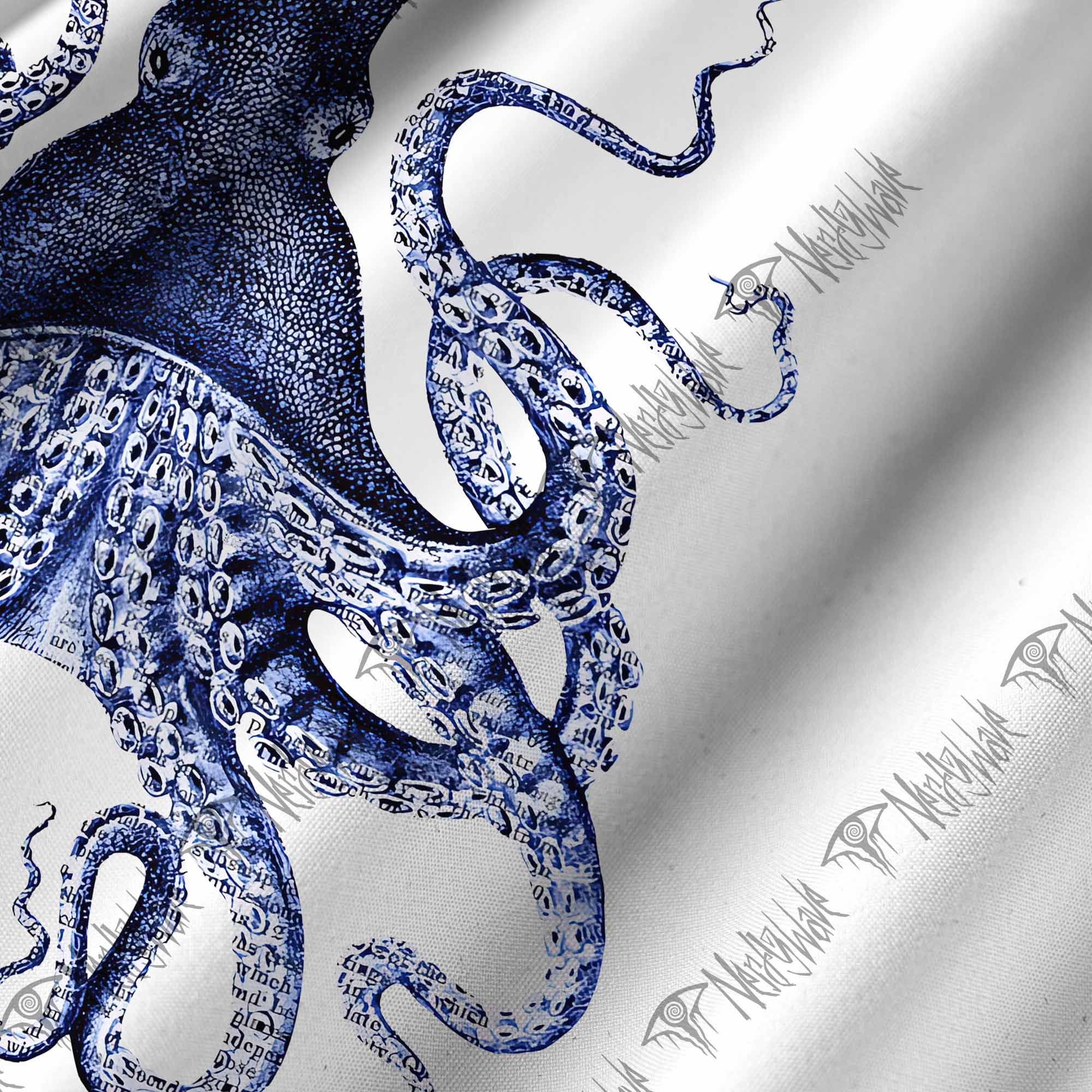 Blue Kraken Octopus Graphic Resort Set