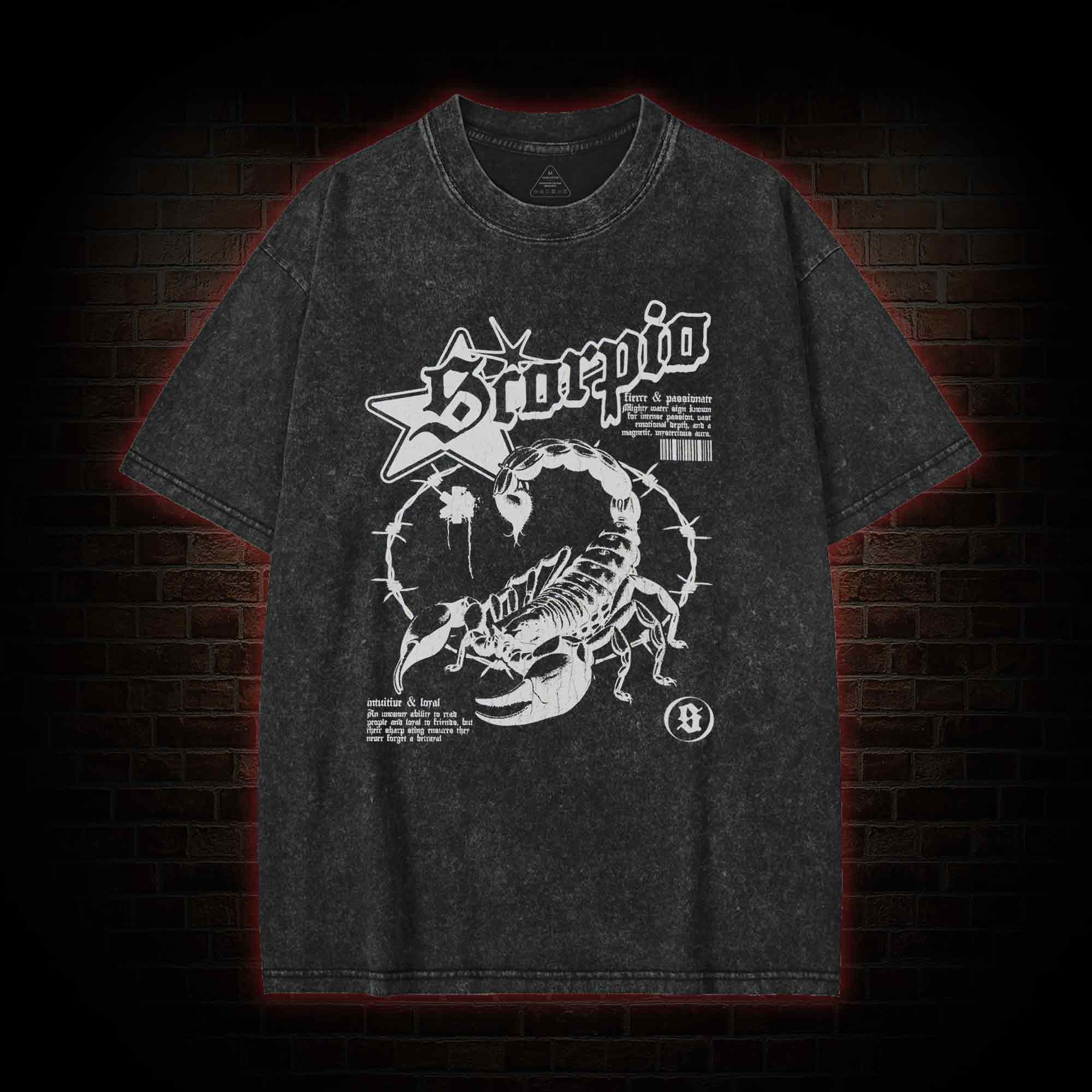 90s Horoscope Scorpio Washed T-shirt