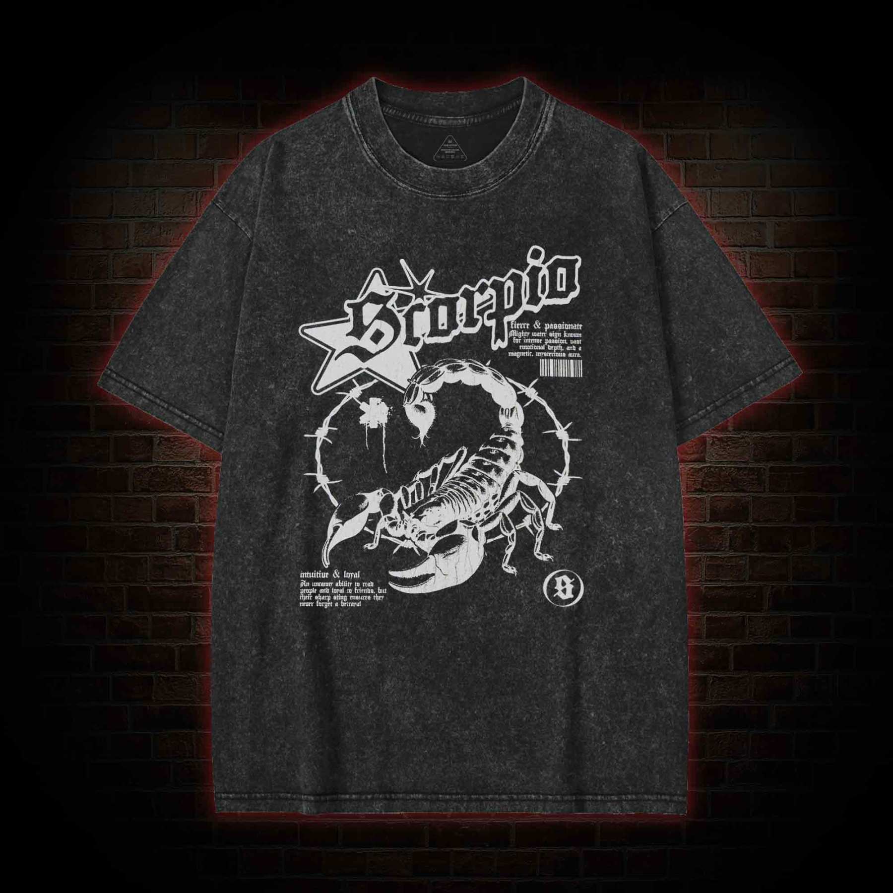 90s Horoscope Scorpio Washed T-shirt