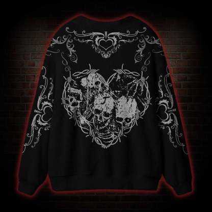 Gothic Bone Filigree Cardigan Sweater