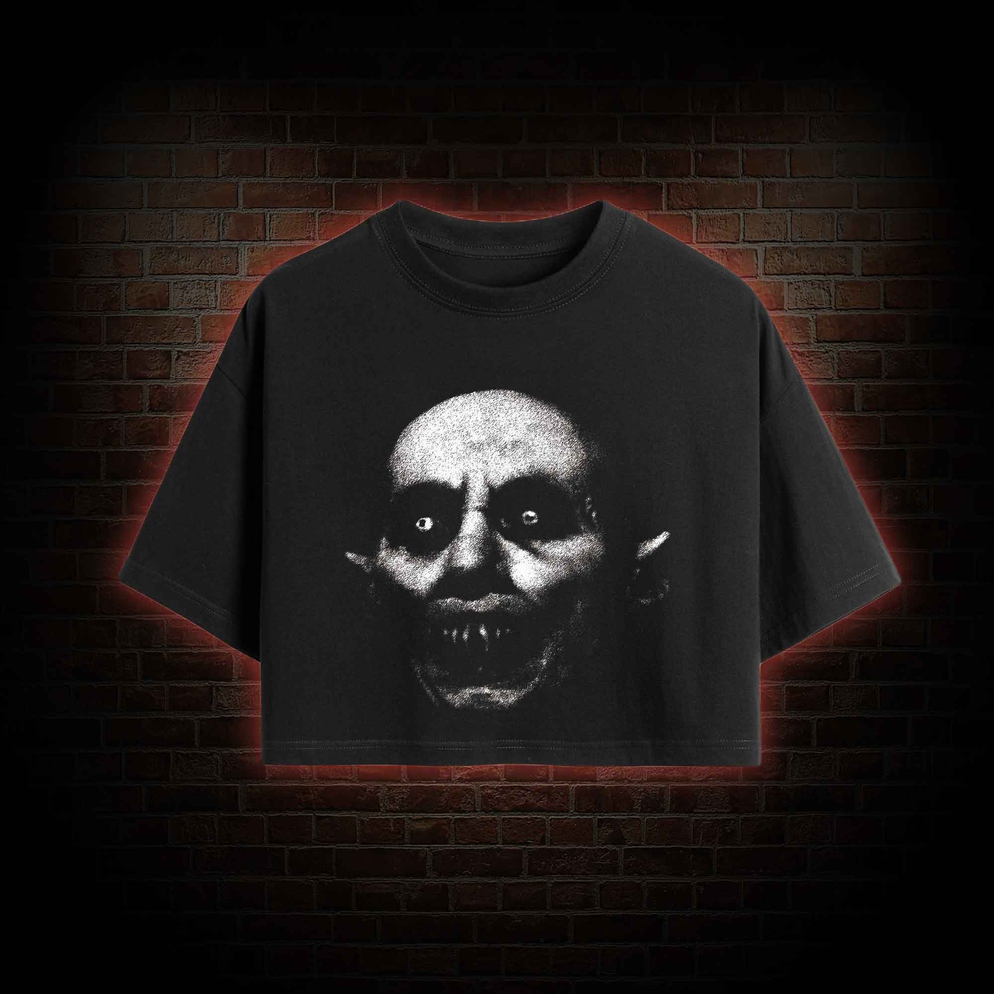 He Came from the Night of Death Crop Top
