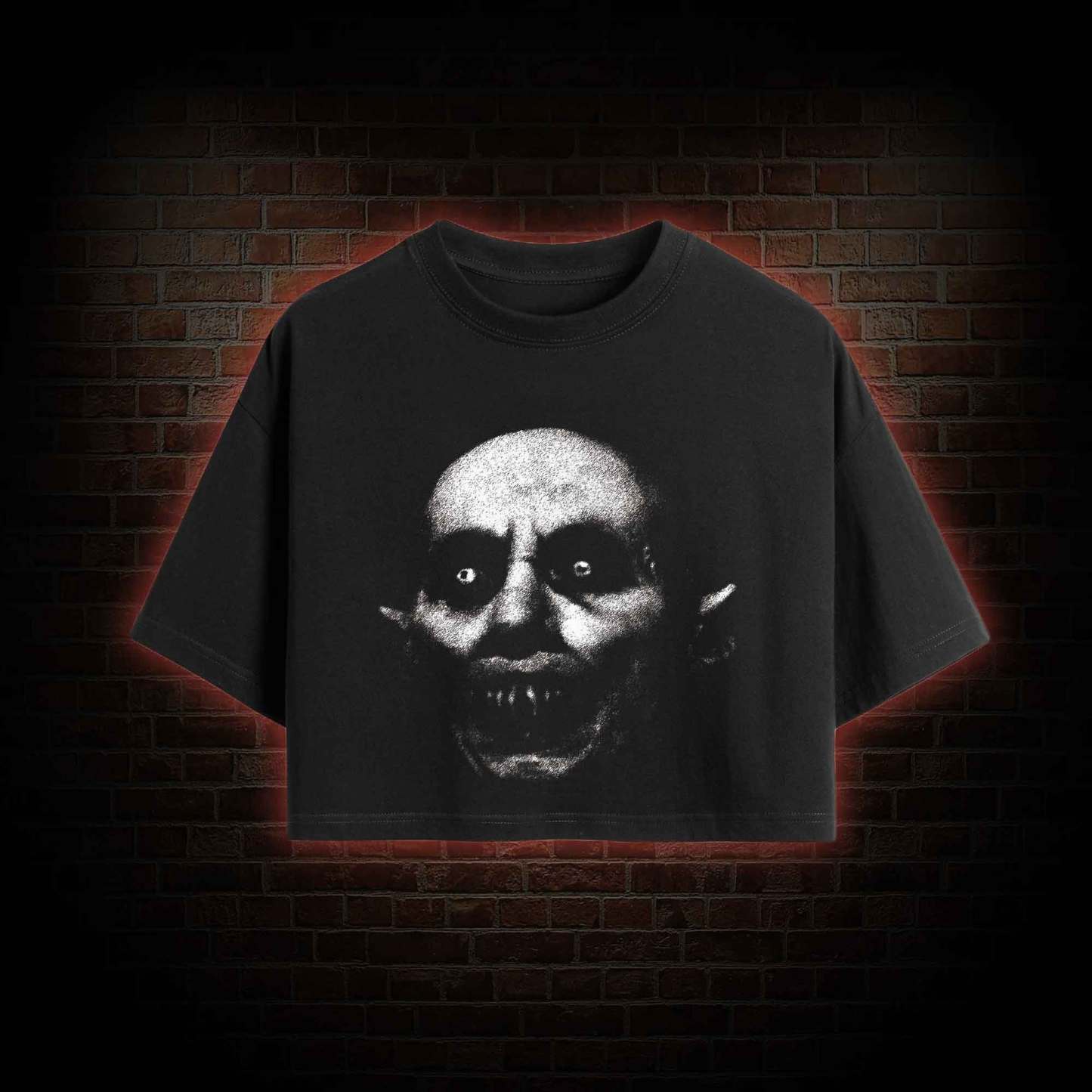 He Came from the Night of Death Crop Top