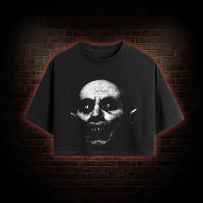 He Came from the Night of Death Crop Top