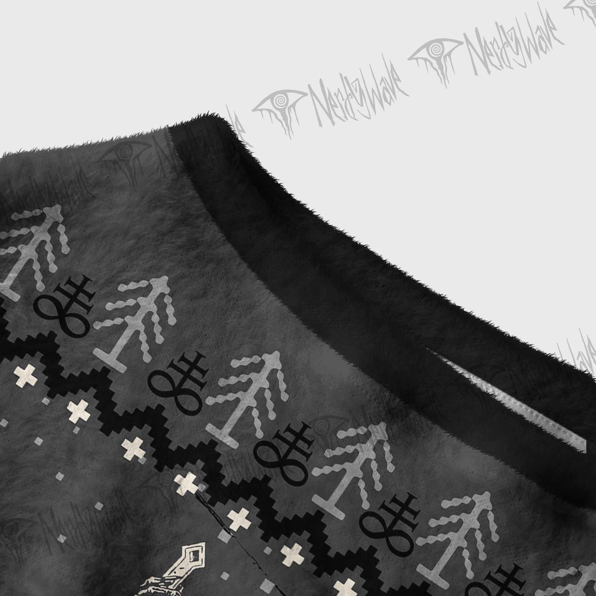 Baphomet Off Shoulder Ugly Sweater