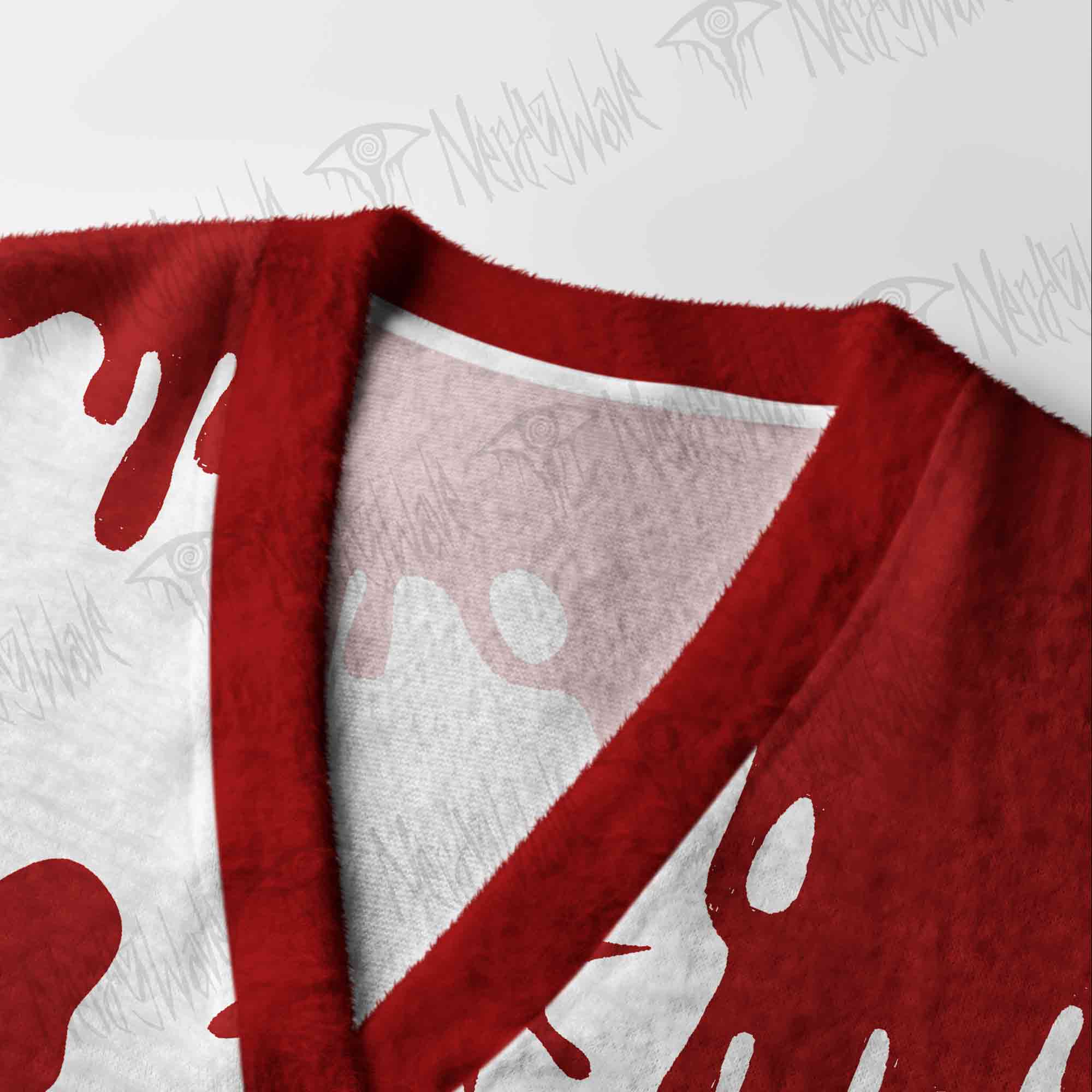Blood-Splattered Cardigan Sweater
