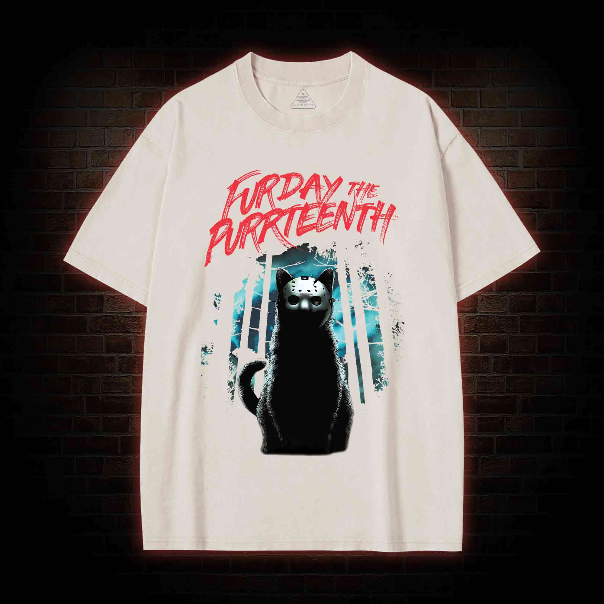 Furday The Purrteenth Washed T-shirt