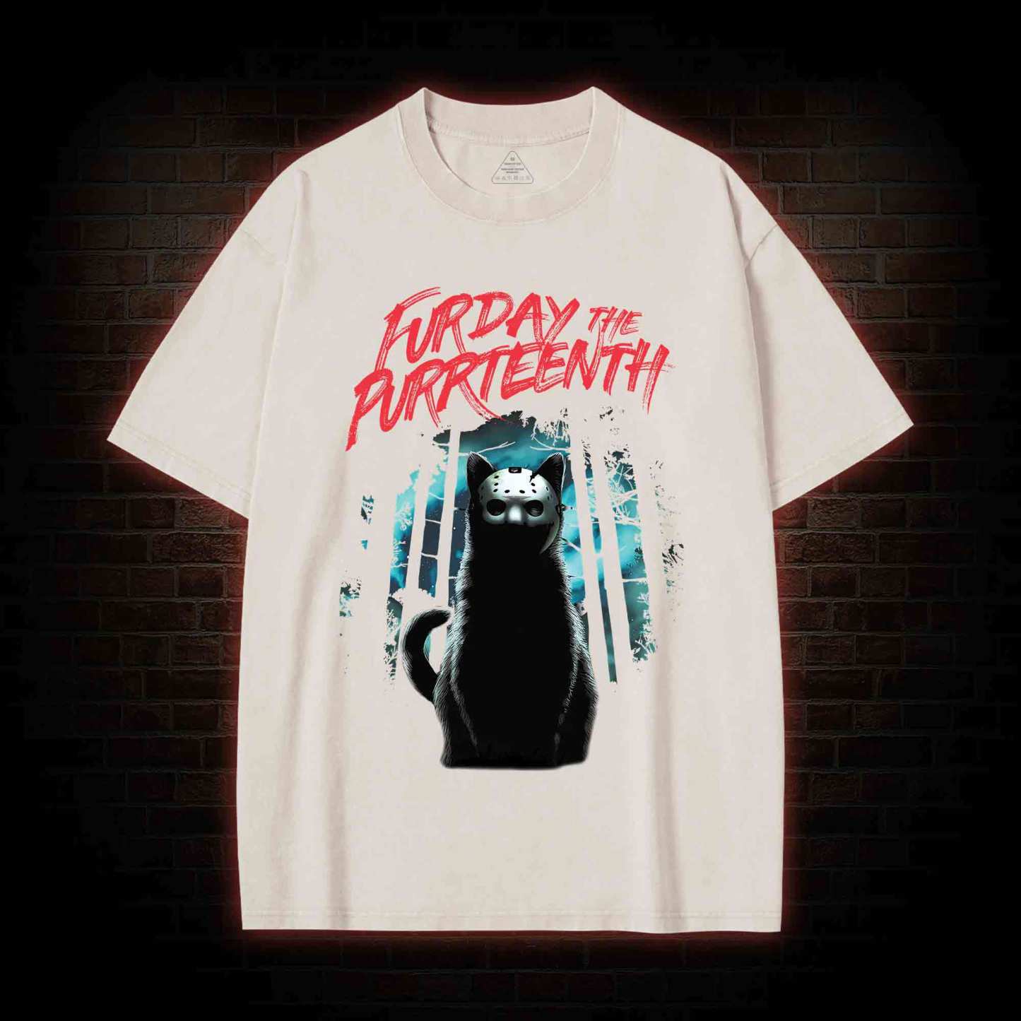Furday The Purrteenth Washed T-shirt