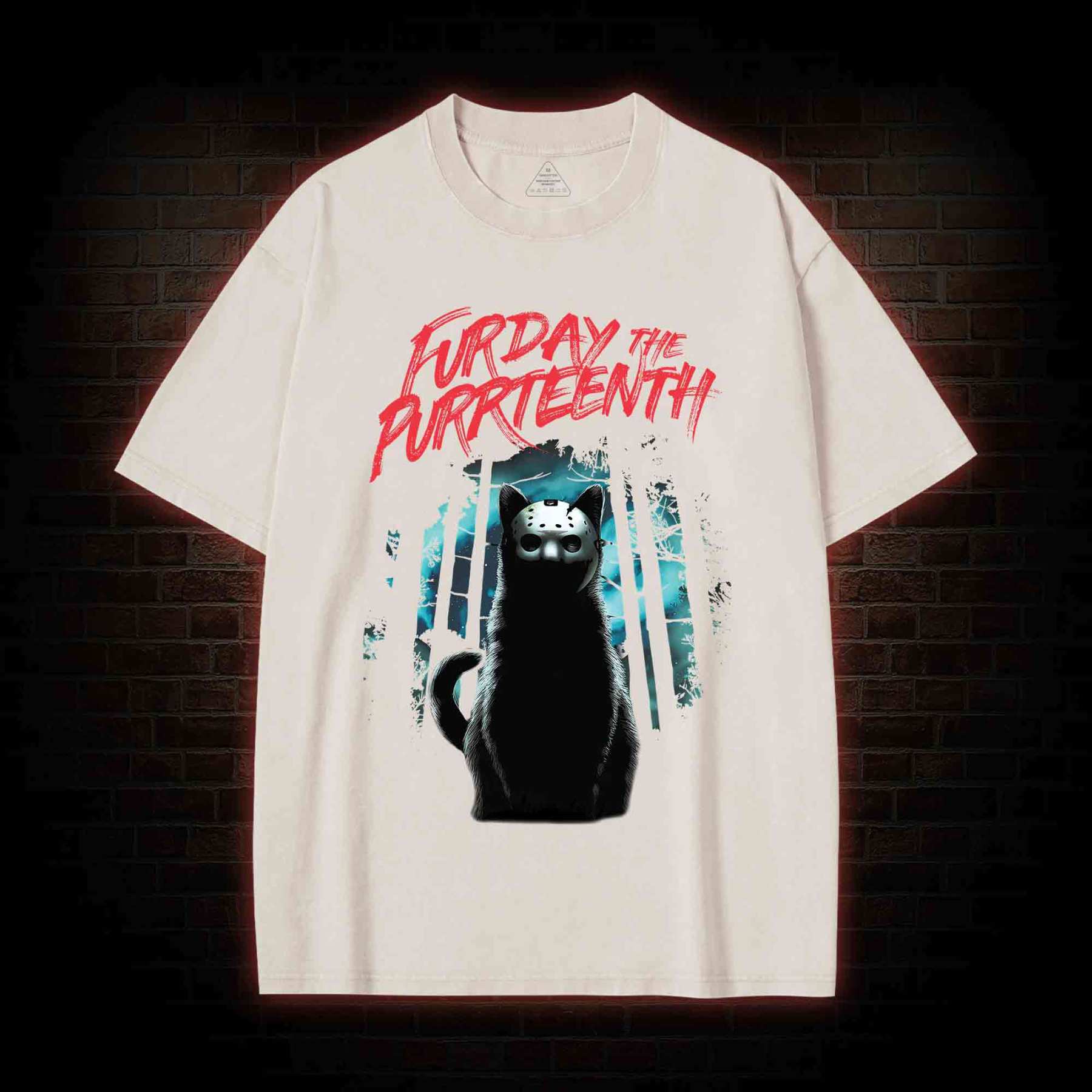 Furday The Purrteenth Washed T-shirt