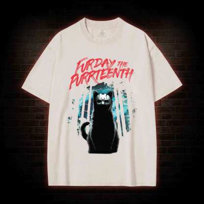 Furday The Purrteenth Washed T-shirt