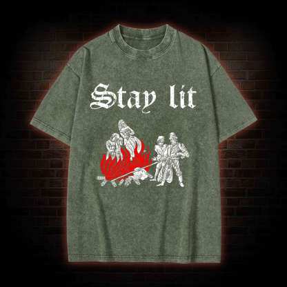 Stay Lit Washed T-shirt
