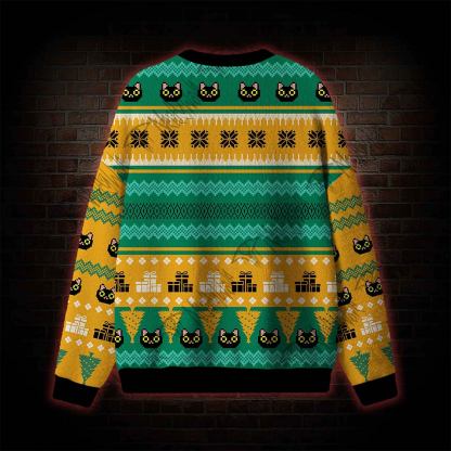 Cat Christmas Tree Ugly Sweatshirts