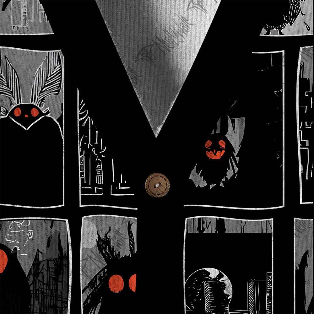 Mothman at Night Cardigan Sweater