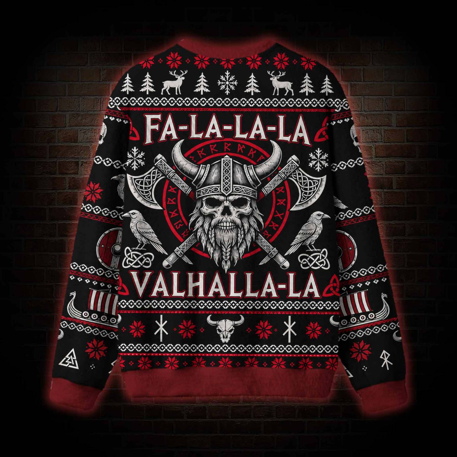 Viking Skull Ugly Sweatshirts