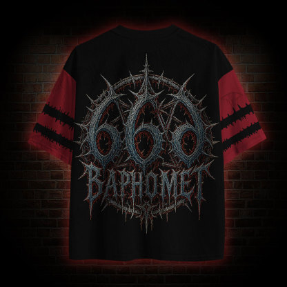 Evil Baphomet 666 Mesh Jersey