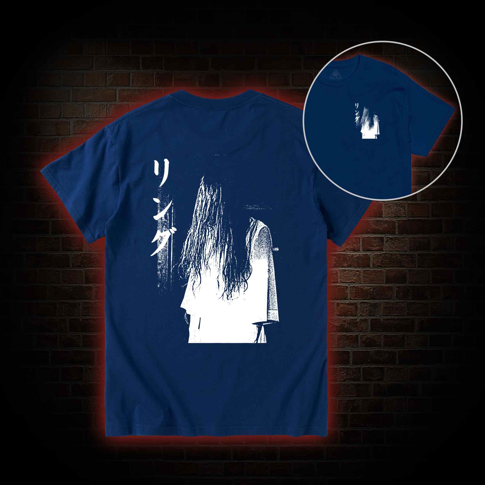 Vintage Ghost Back Print T-Shirt