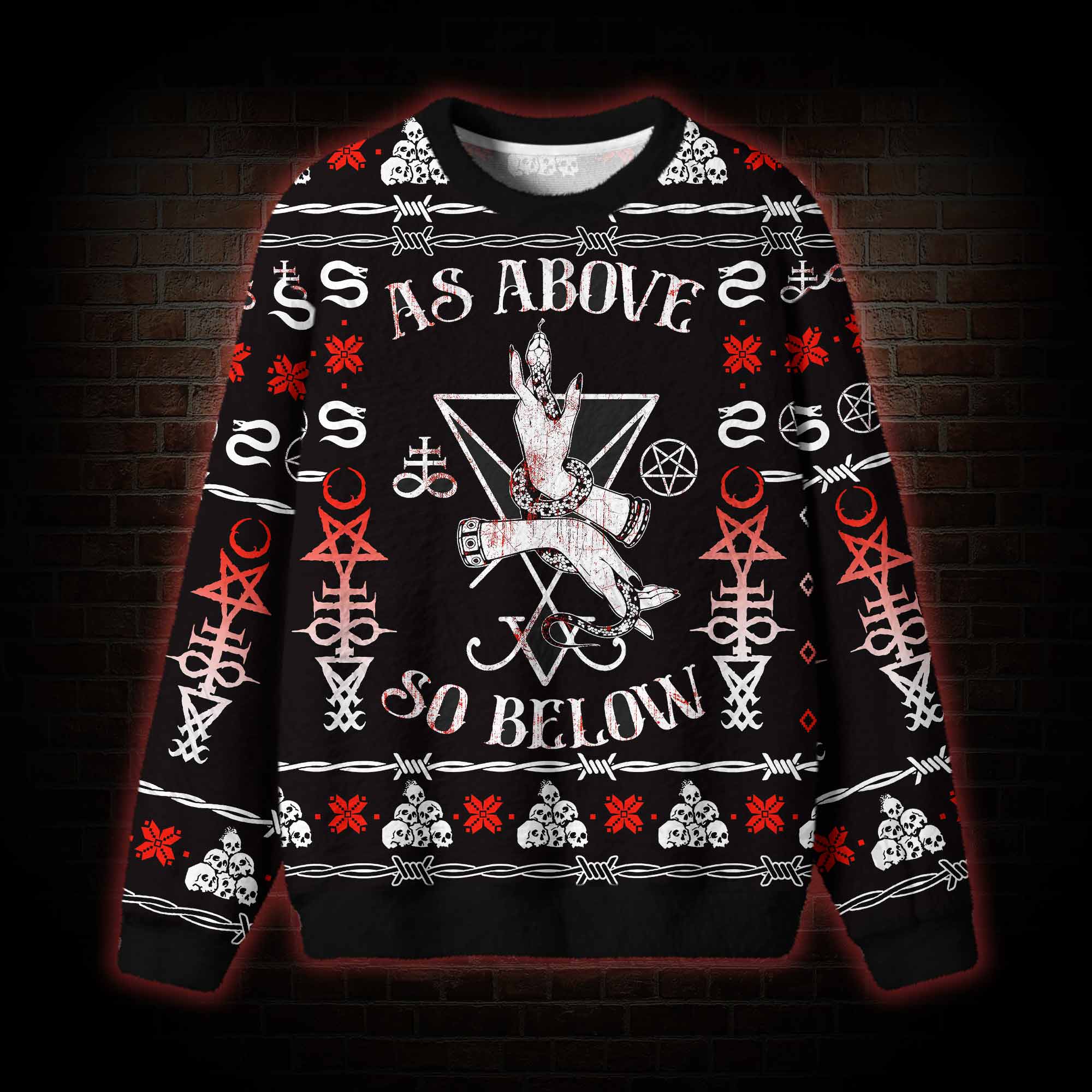 As Above So Below Ugly Sweatshirts