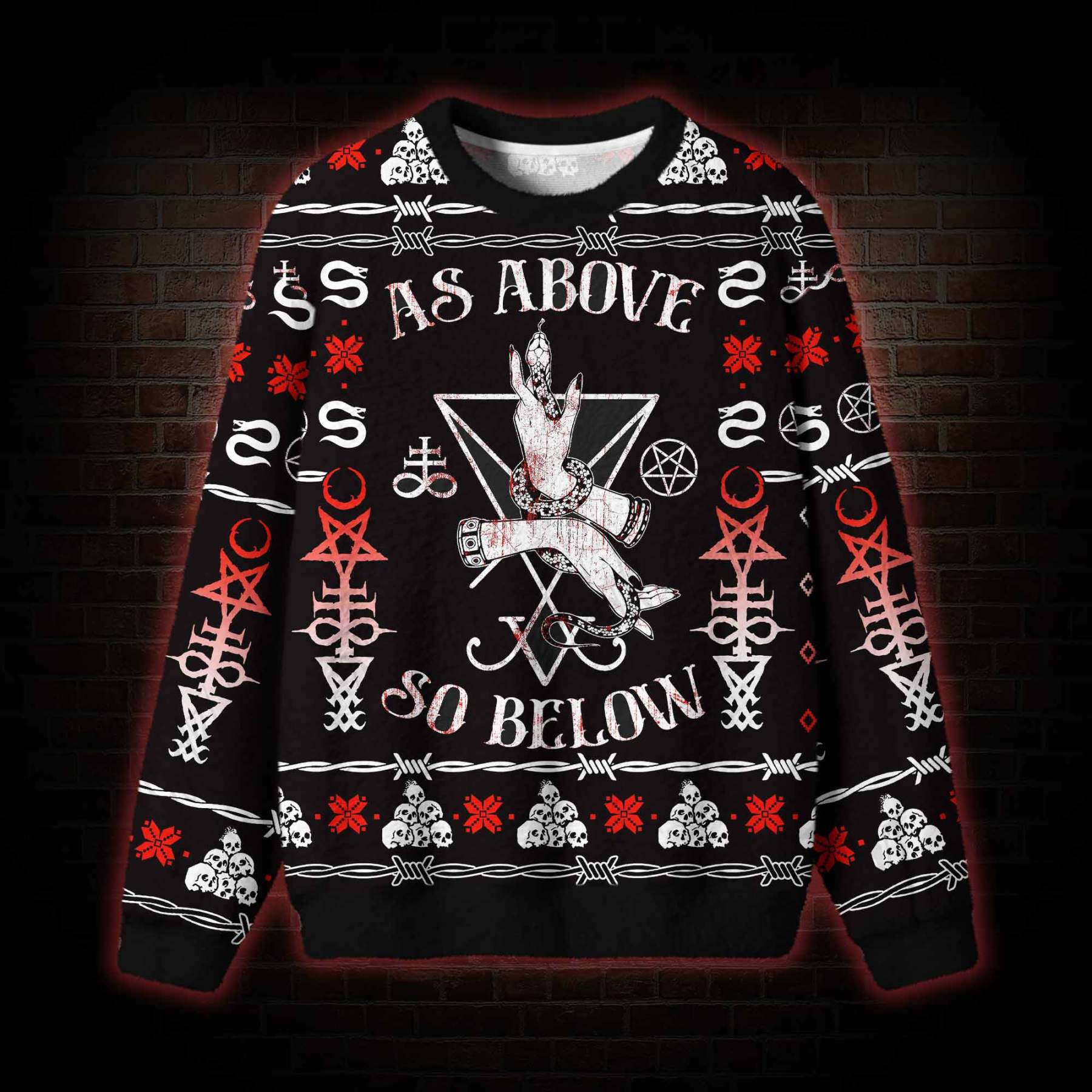 As Above So Below Ugly Sweatshirts