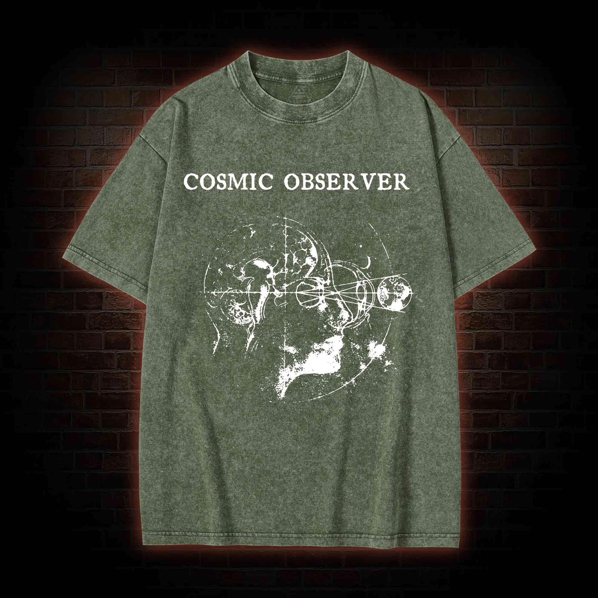 Cosmic Observer Washed T-shirt