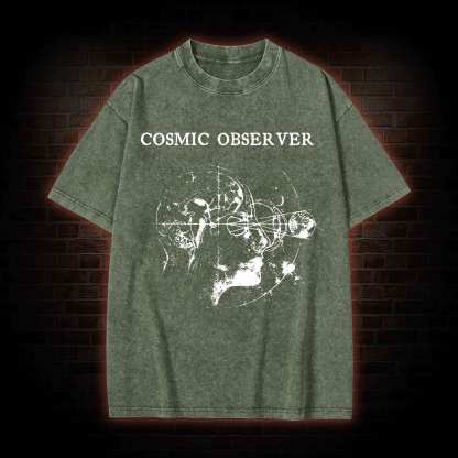 Cosmic Observer Washed T-shirt
