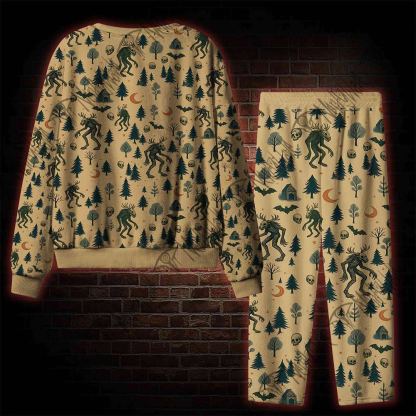 Wendigo in the Forest Cozy Pajama Sets
