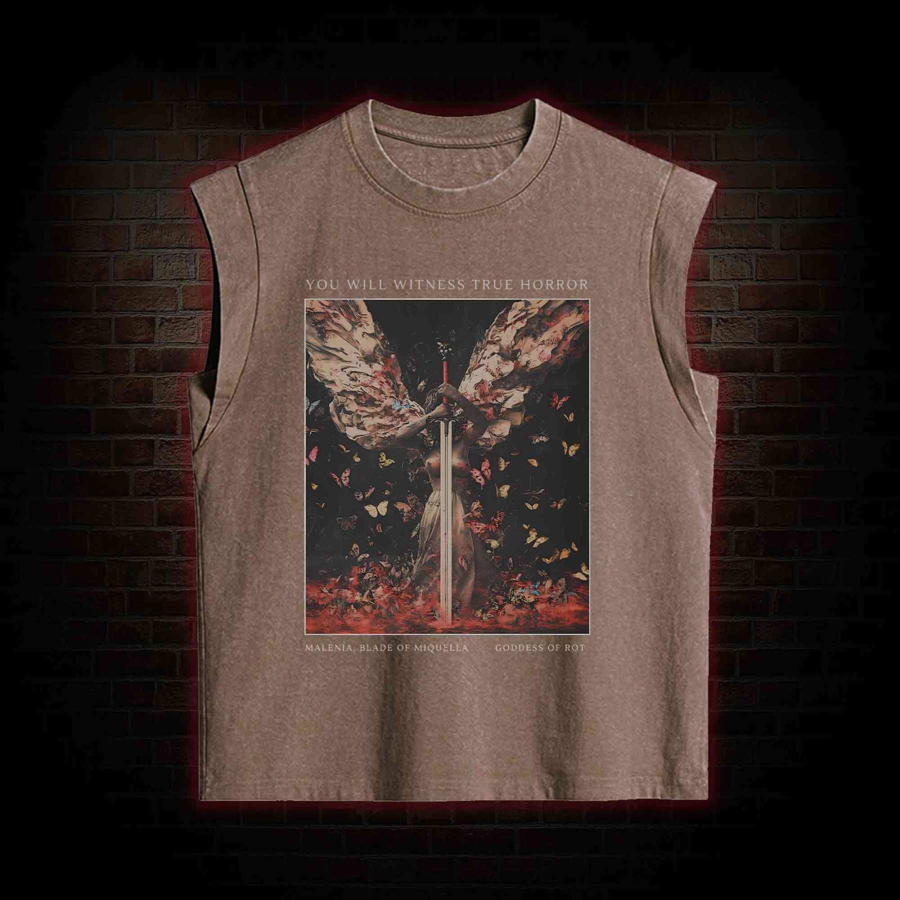 Goddess of Rot Slim Fit Women's Washed Tank Top