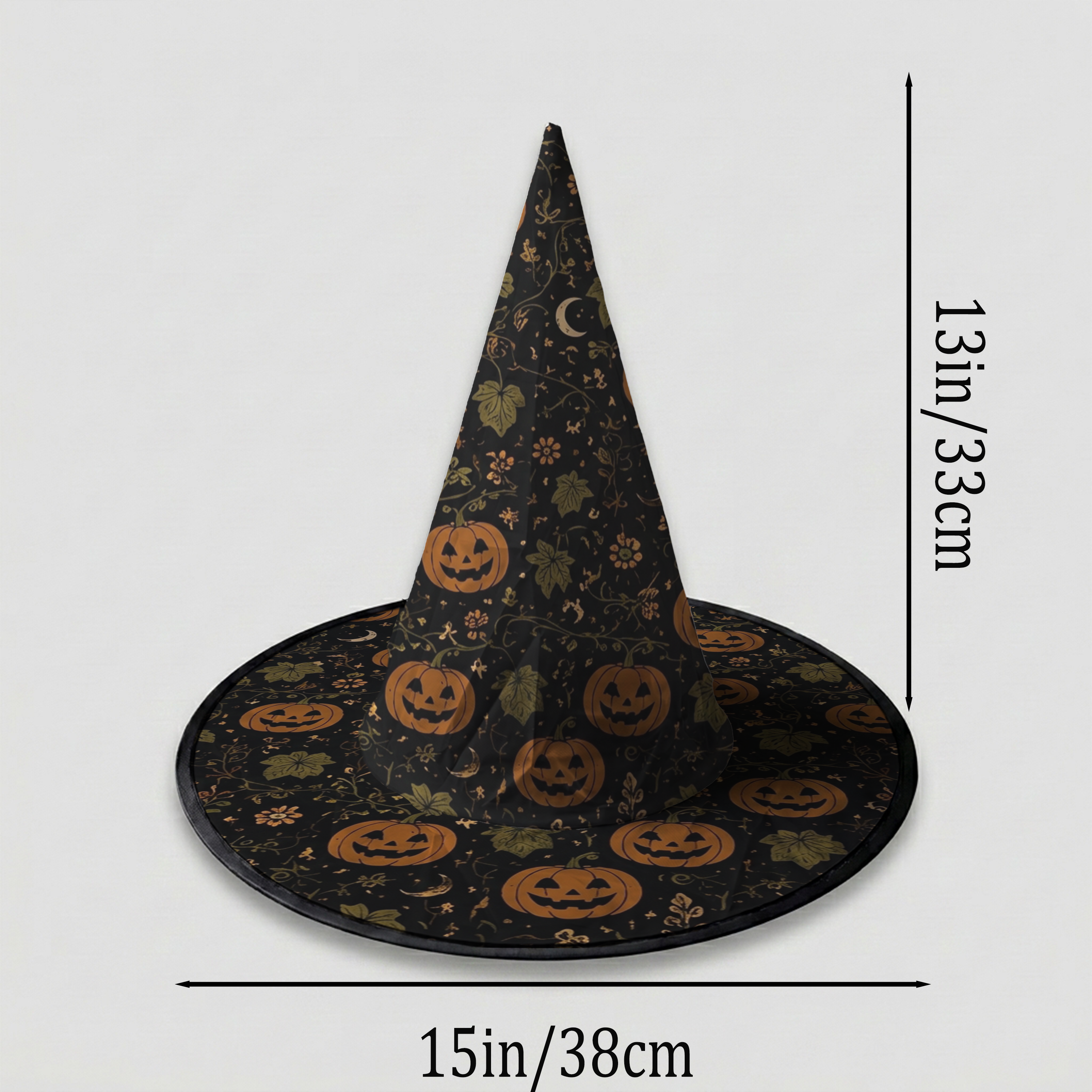 Pumpkin Halloween Witch Hat