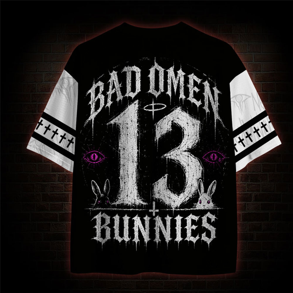 Black Omen Bunnies Mesh Jersey