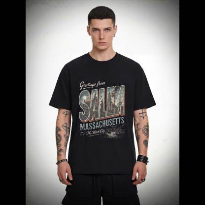 Greetings From Salem Salem Massachusetts Graphic T-shirt