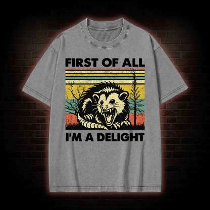 I'm A Delight Washed T-shirt