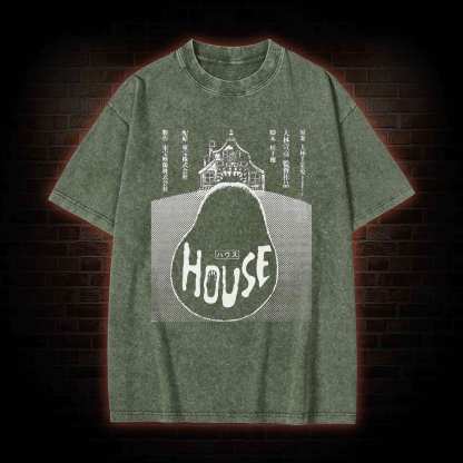 House Hausu Film Washed T-shirt