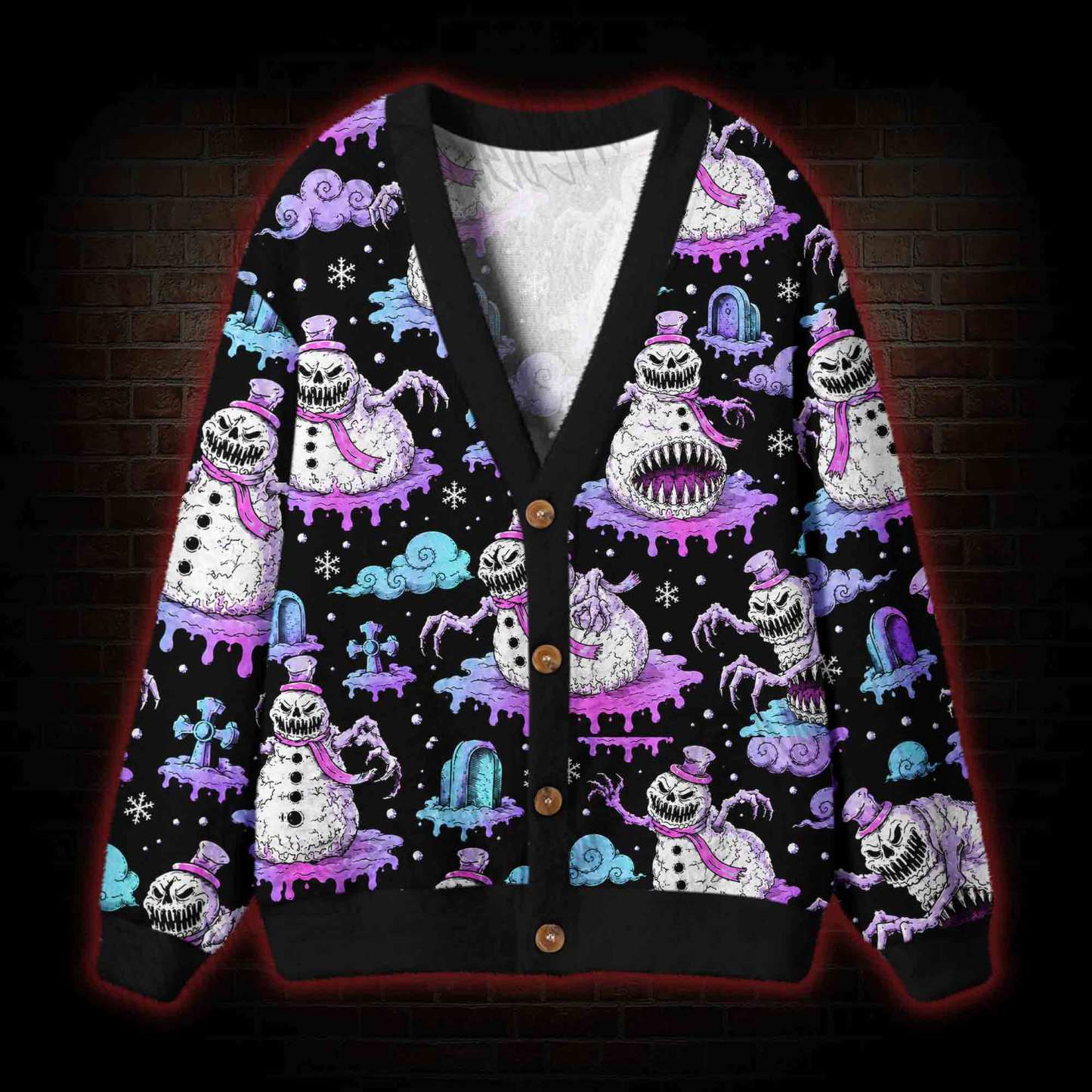 Sinister Snow Cardigan Sweater